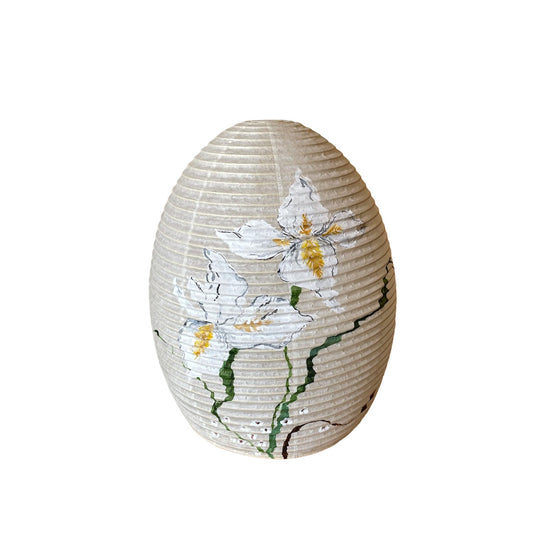 Hand painted Asano Paper Lamp by Laura Chautin TABLE & DESK LAMPS Afternoon Light 